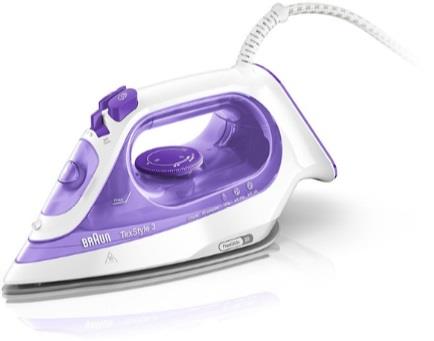 BRAUN Ferro da stiro a vapore e a secco Braun TexStyle 3 2350 W viola e bianco